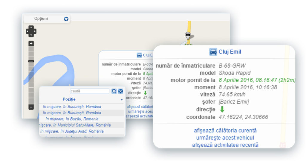 urmarire, localizare si monitorizare auto GPS cu SafeFleet Portal